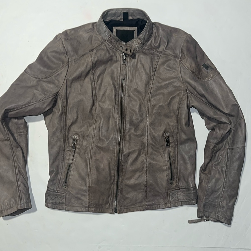 Women’s Mauritius Zipped Leather Jacket